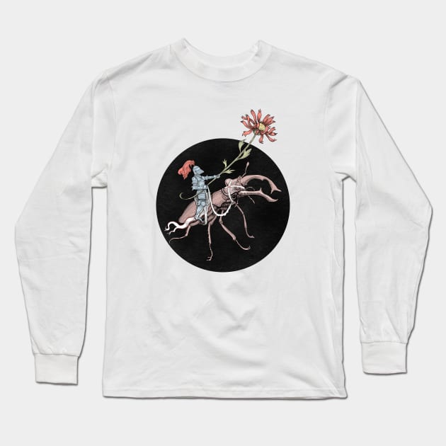 Gentle Knight Long Sleeve T-Shirt by Melgrati Illustrator